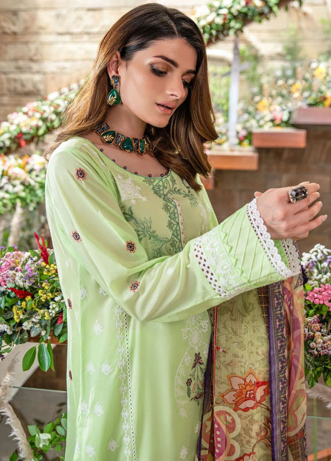 Dayaar E Khuwaab by Addee Embroidered Lawn Suit Unstitched 3 Piece AD24D SM-016 Abha - Summer Collection