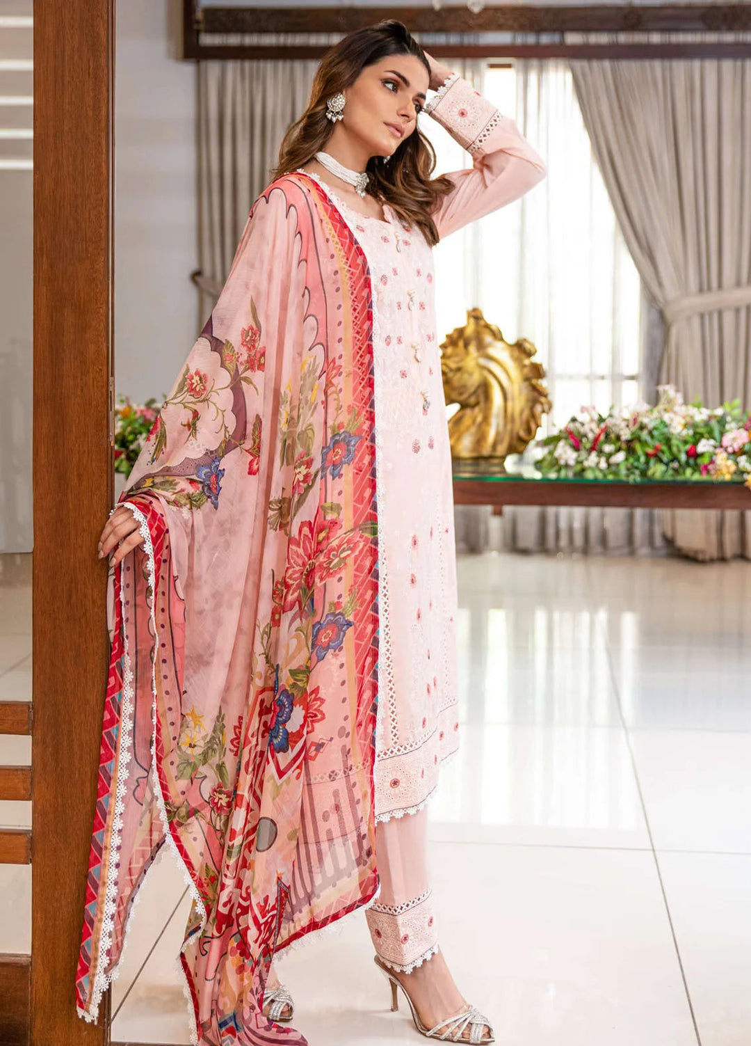 Dayaar E Khuwaab by Addee Embroidered Lawn Suit Unstitched 3 Piece AD24D SM-018 Rabita - Summer Collection