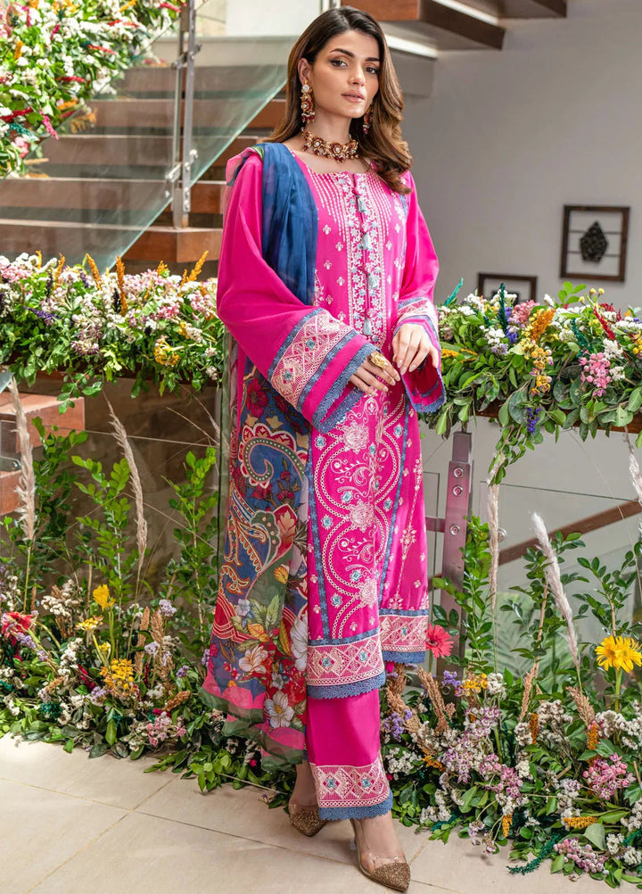 Dayaar E Khuwaab by Addee Embroidered Lawn Suit Unstitched 3 Piece AD24D SM-020 Maah Para - Summer Collection