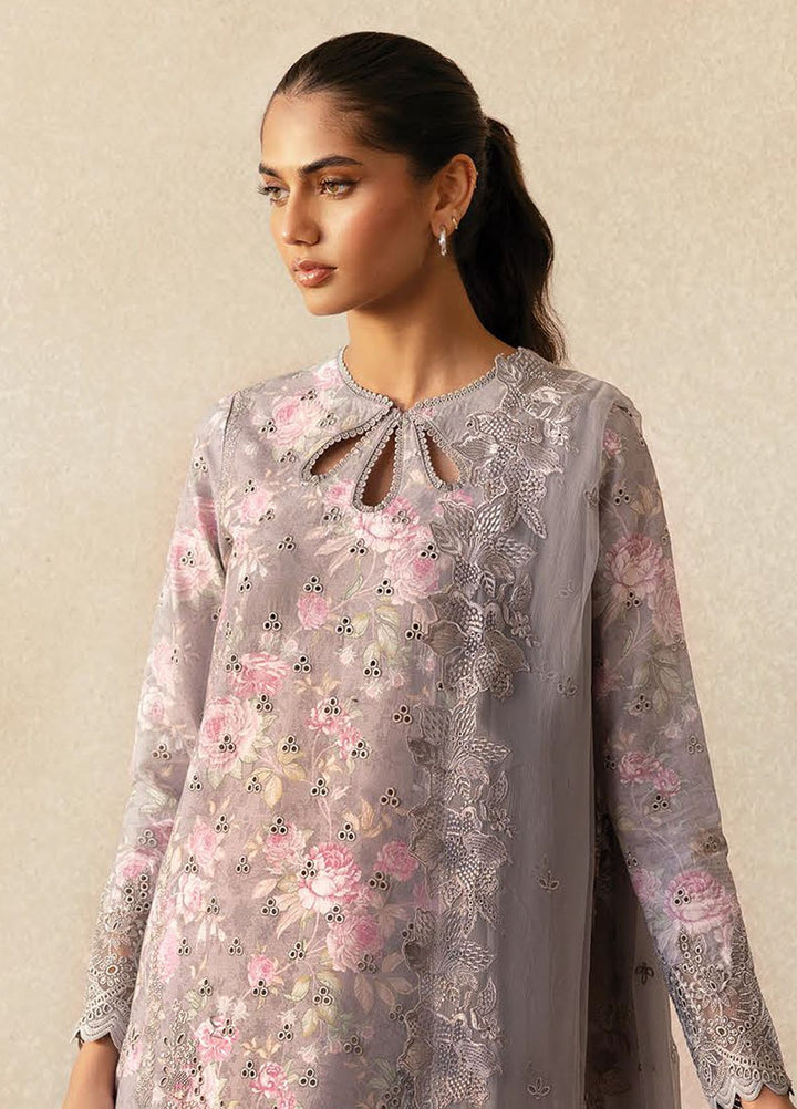 Daybreak by Afrozeh Embroidered Lawn Suits Unstitched 3 Piece AF25DB D-02 Wind Brushed - Summer Collection