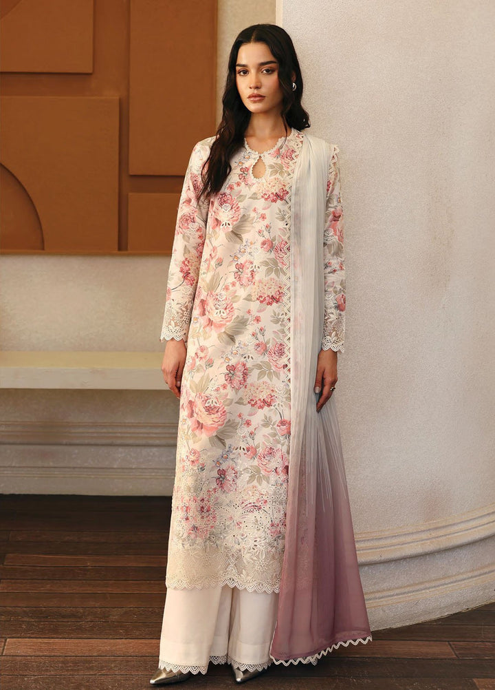 Daybreak by Afrozeh Embroidered Lawn Suits Unstitched 3 Piece AF25DB D-03 Horizon Faded - Summer Collection