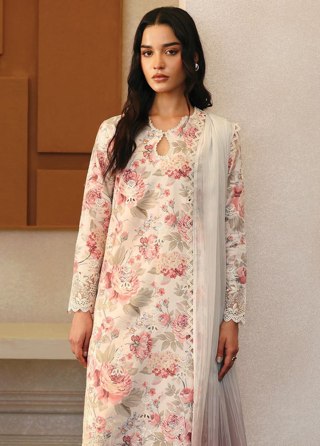 Daybreak by Afrozeh Embroidered Lawn Suits Unstitched 3 Piece AF25DB D-03 Horizon Faded - Summer Collection