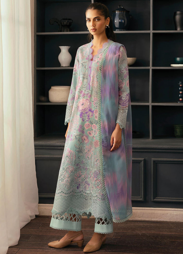 Daybreak by Afrozeh Embroidered Lawn Suits Unstitched 3 Piece AF25DB D-07 Light Drenched - Summer Collection