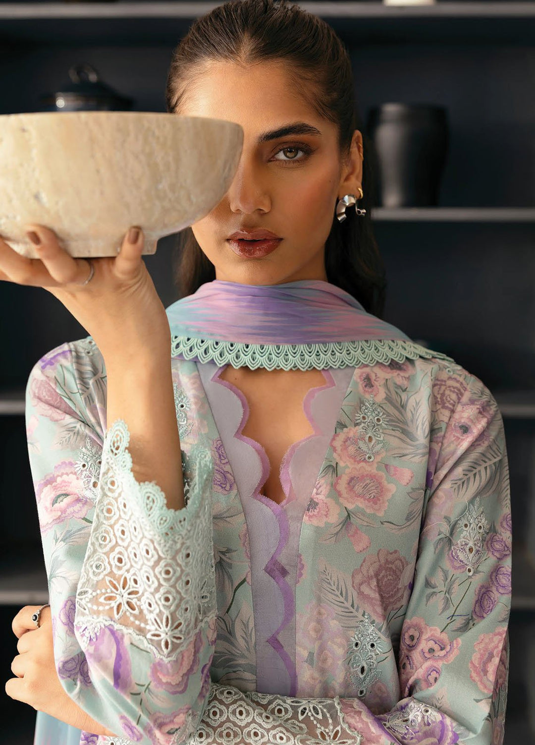 Daybreak by Afrozeh Embroidered Lawn Suits Unstitched 3 Piece AF25DB D-07 Light Drenched - Summer Collection