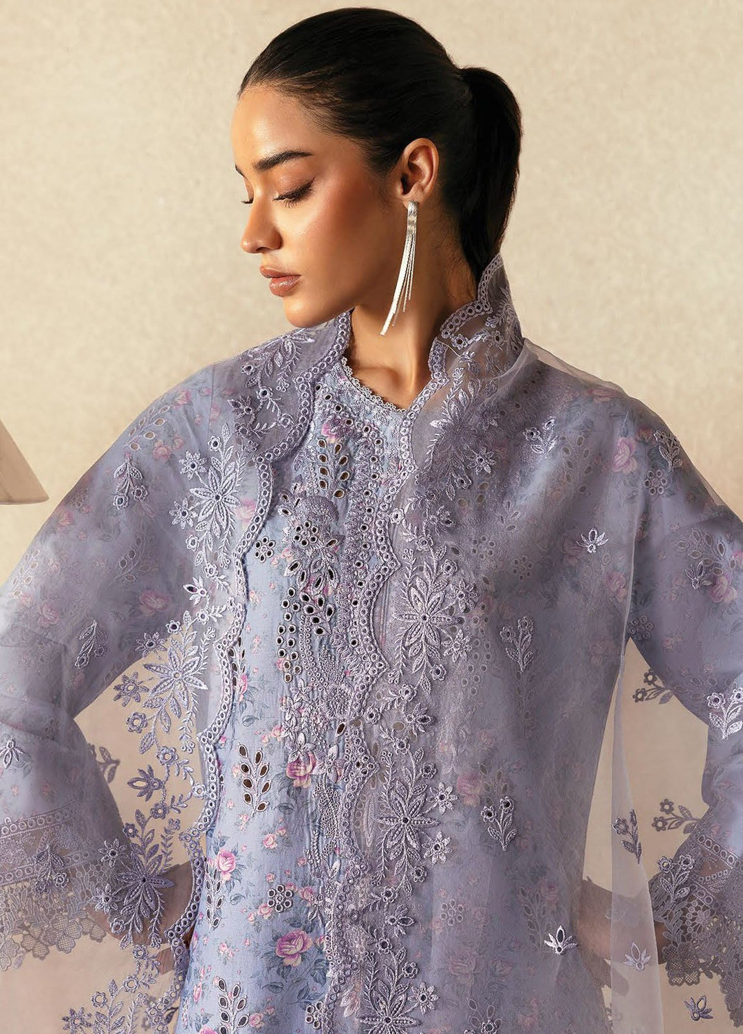 Daybreak by Afrozeh Embroidered Lawn Suits Unstitched 3 Piece AF25DB D-08 Dawn Dusted - Summer Collection