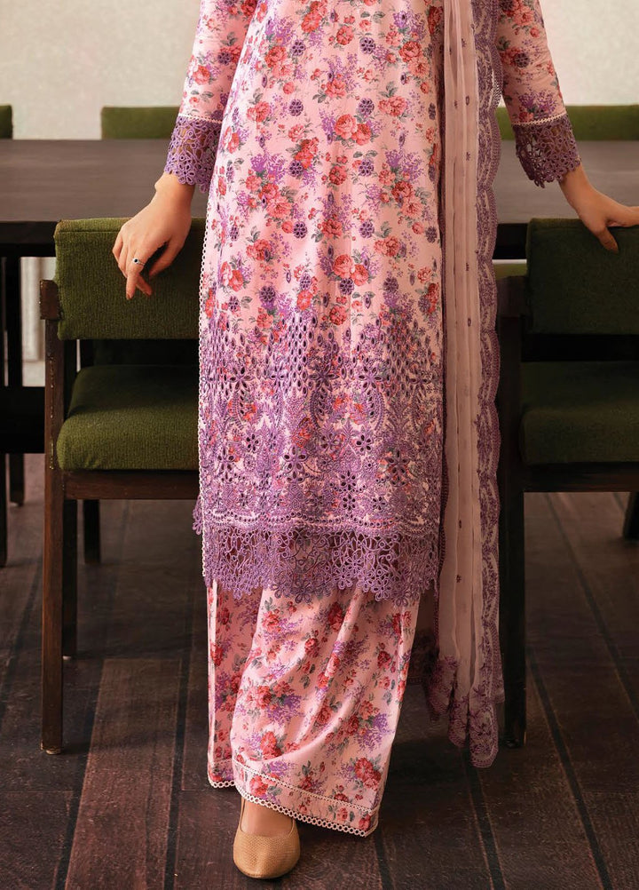 Daybreak by Afrozeh Embroidered Lawn Suits Unstitched 3 Piece AF25DB D-09 Dusk Laced - Summer Collection