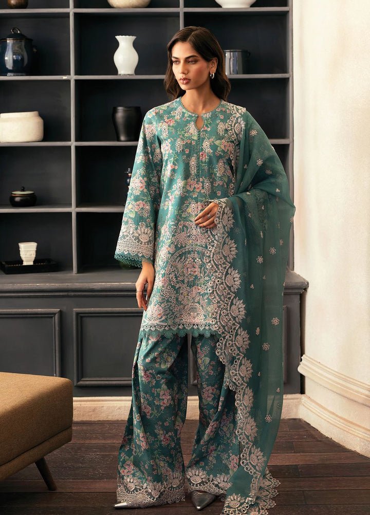 Daybreak by Afrozeh Embroidered Lawn Suits Unstitched 3 Piece AF25DB D-10 Breeze Bathed - Summer Collection