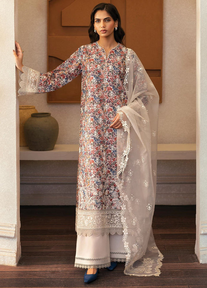 Daybreak by Afrozeh Embroidered Lawn Suits Unstitched 3 Piece AF25DB D-12 Sun Spun - Summer Collection