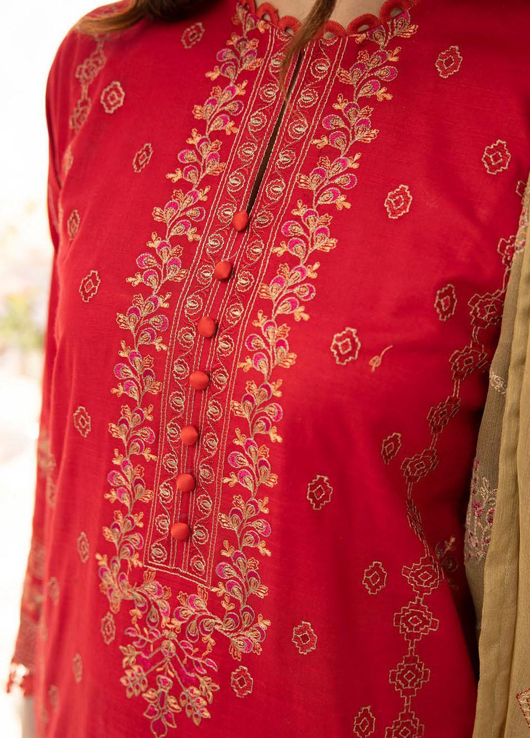 De Lace By Aalaya Embroidered Lawn Suits Unstitched 3 Piece ALY23DL D-02 - Summer Collection