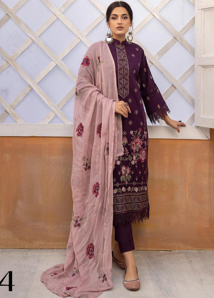 De Lace By Aalaya Embroidered Lawn Suits Unstitched 3 Piece ALY23DL D-04 - Summer Collection
