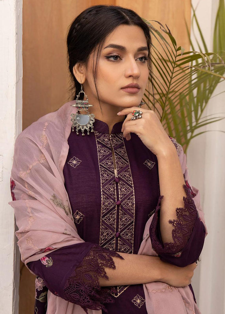 De Lace By Aalaya Embroidered Lawn Suits Unstitched 3 Piece ALY23DL D-04 - Summer Collection