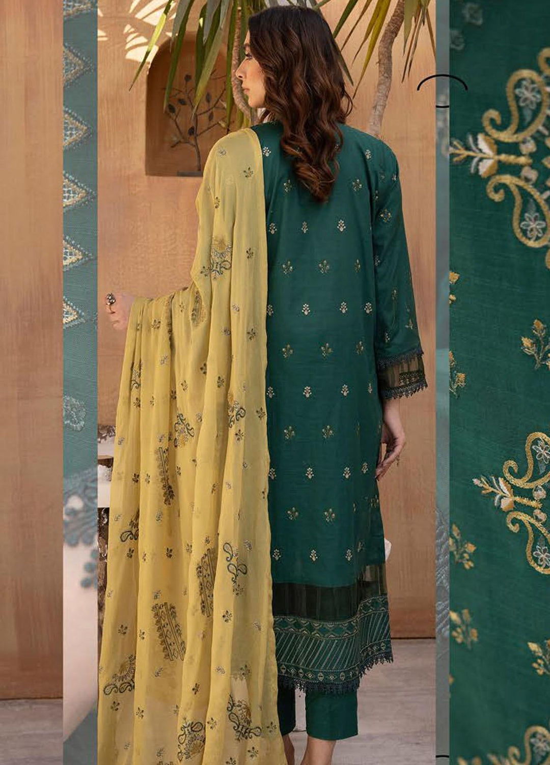 De Lace By Aalaya Embroidered Lawn Suits Unstitched 3 Piece ALY23DL D-05 - Summer Collection