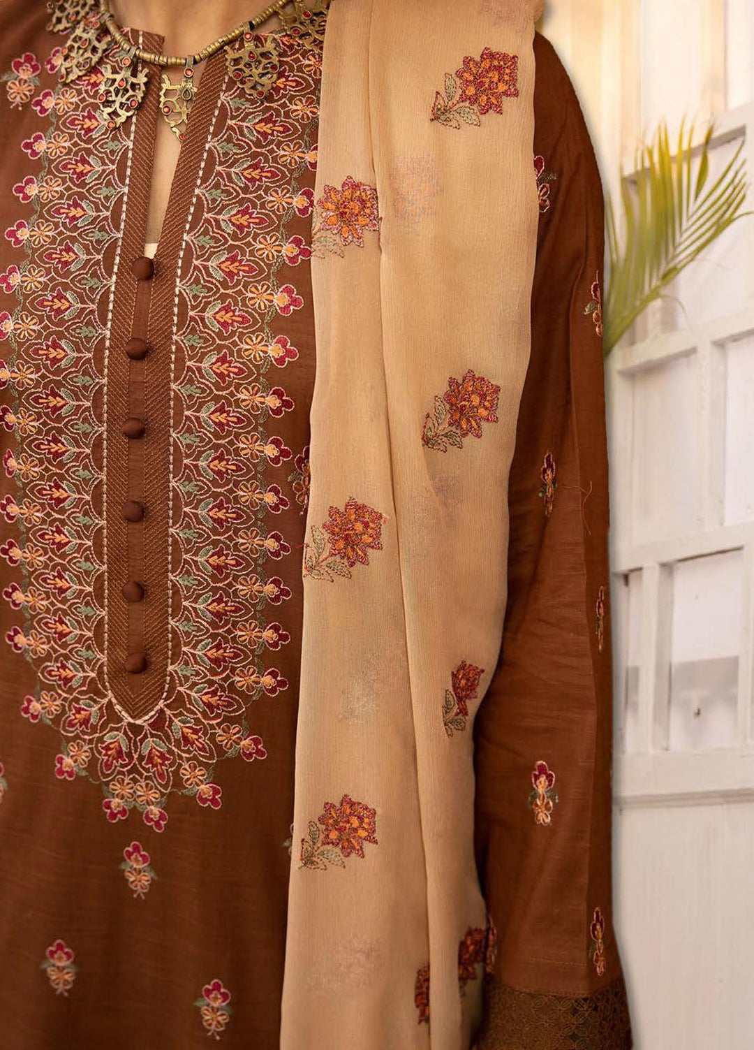 De Lace By Aalaya Embroidered Lawn Suits Unstitched 3 Piece ALY23DL D-06 - Summer Collection