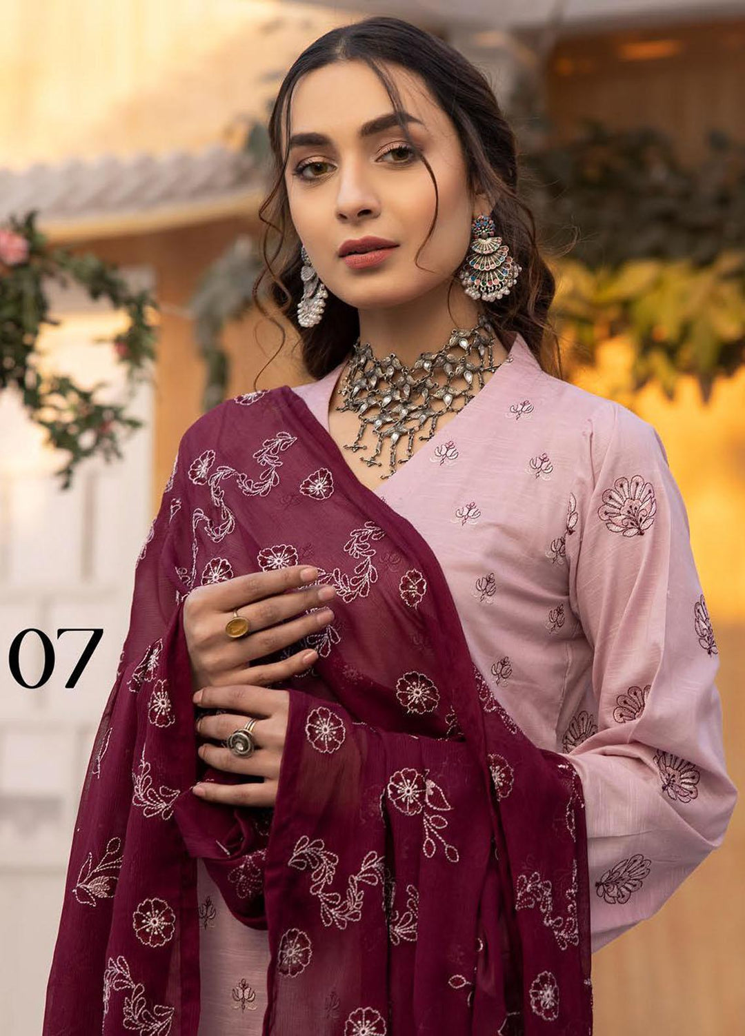 De Lace By Aalaya Embroidered Lawn Suits Unstitched 3 Piece ALY23DL D-07 - Summer Collection