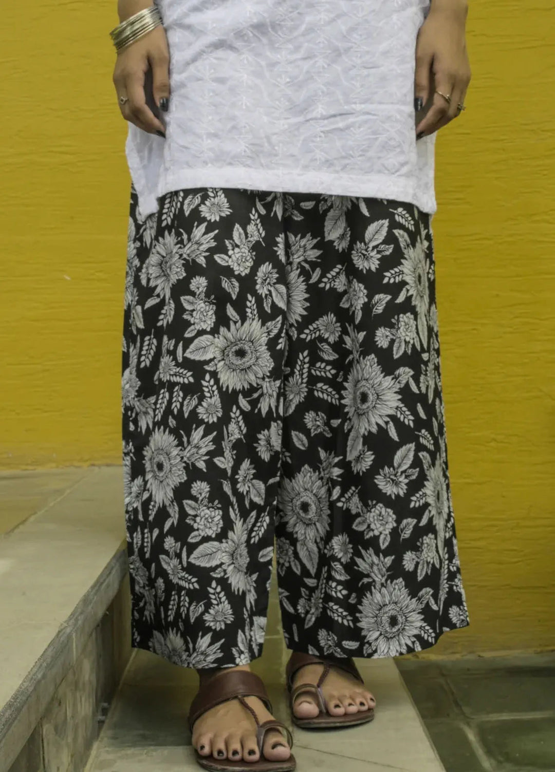 Deck Up Printed Cotton Printed Culottes