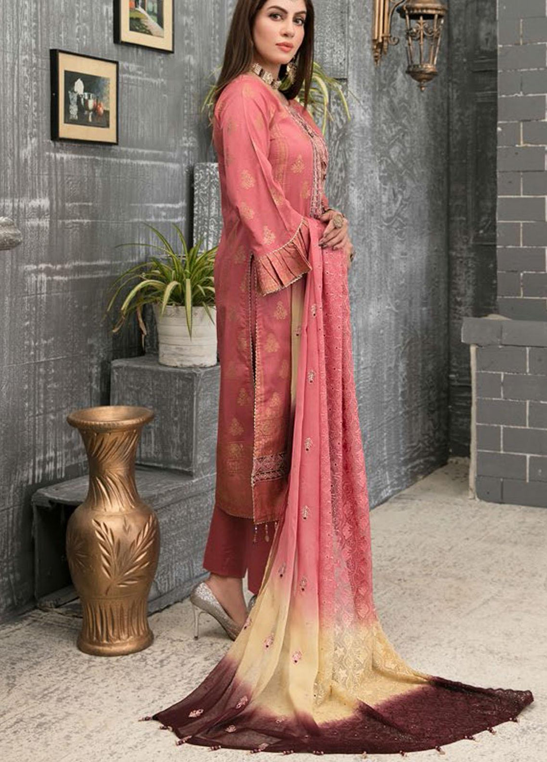 Decked In Dreams By Riaz Arts Embroidered Lawn Suits Unstitched 3 Piece RA21DD 1191 - Summer Collection
