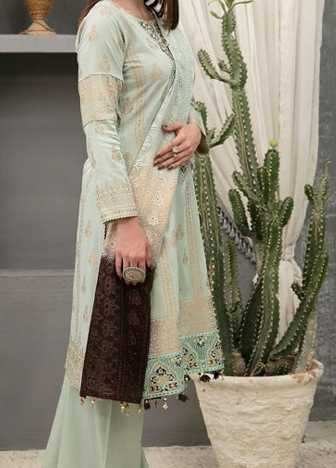Decked In Dreams By Riaz Arts Embroidered Lawn Suits Unstitched 3 Piece RA21DD 1192 - Summer Collection