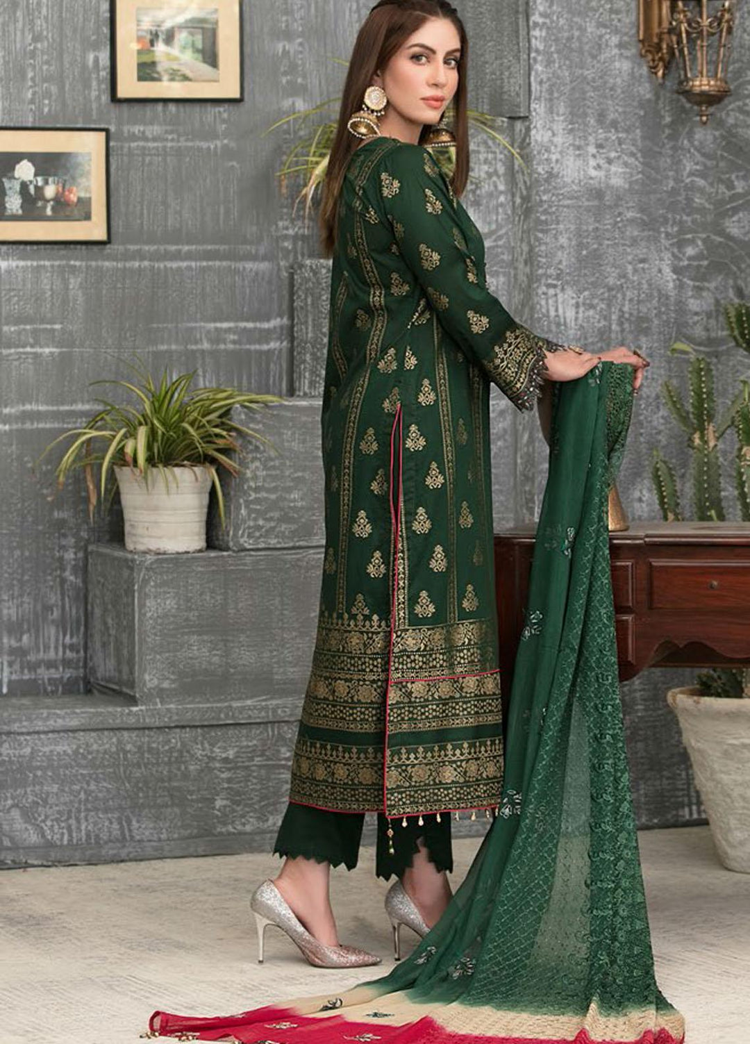 Decked In Dreams By Riaz Arts Embroidered Lawn Suits Unstitched 3 Piece RA21DD 1200 - Summer Collection