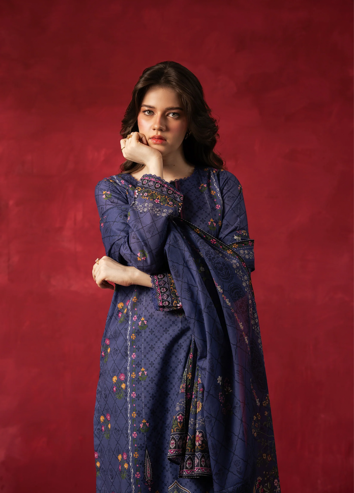 Zoe by Zeen Unstitched Printed Lawn 3 Piece Suit ZN26UZL WFM36605 - Casual Collection