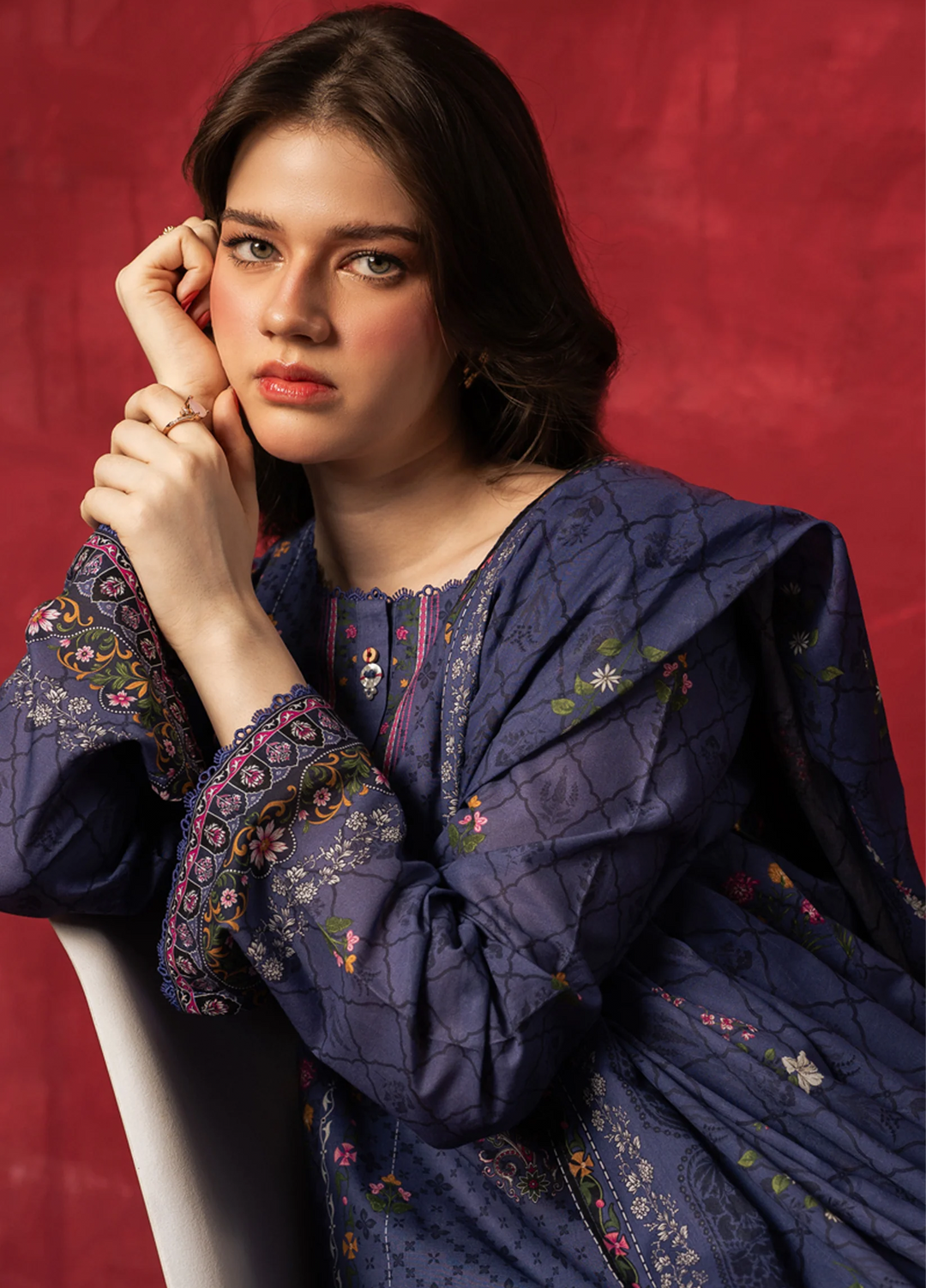 Zoe by Zeen Unstitched Printed Lawn 3 Piece Suit ZN26UZL WFM36605 - Casual Collection