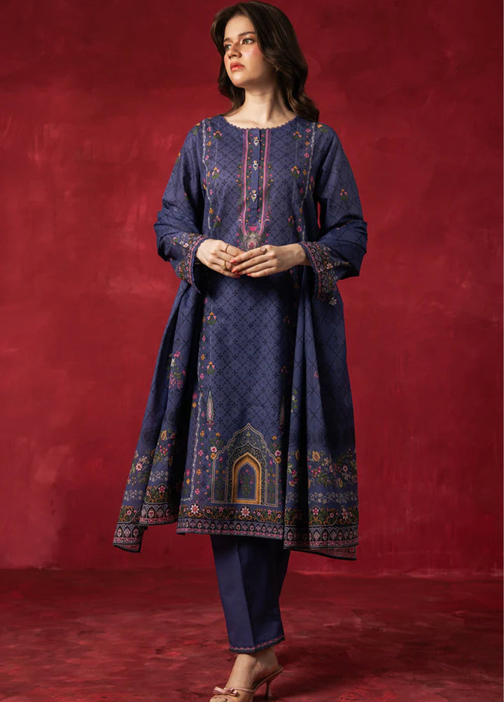 Zoe by Zeen Unstitched Printed Lawn 3 Piece Suit ZN26UZL WFM36605 - Casual Collection