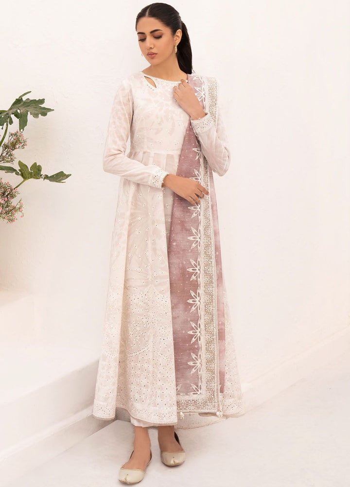 Delia By Jazmin Embroidered Lawn Suits Unstitched 3 Piece JZ24DL D-01 - Summer Collection