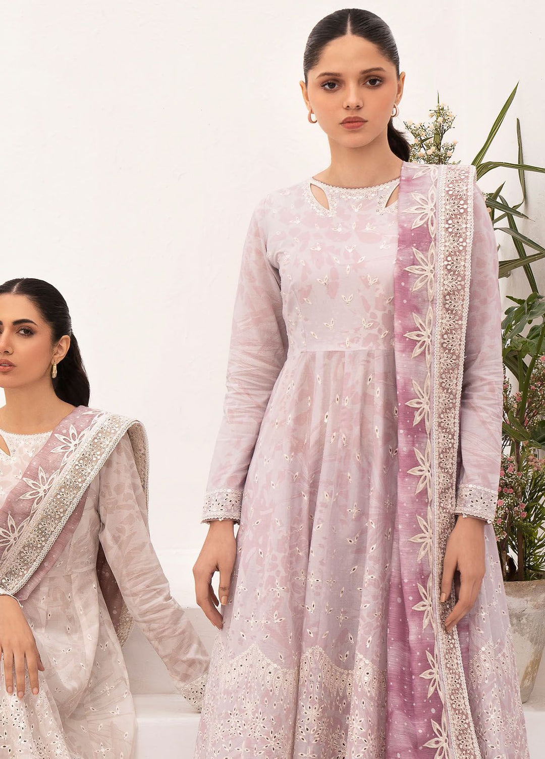 Delia By Jazmin Embroidered Lawn Suits Unstitched 3 Piece JZ24DL D-02 - Summer Collection