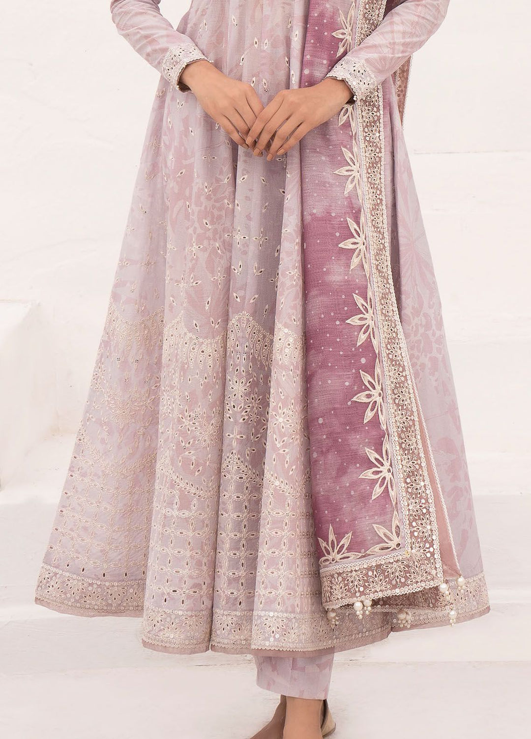 Delia By Jazmin Embroidered Lawn Suits Unstitched 3 Piece JZ24DL D-02 - Summer Collection