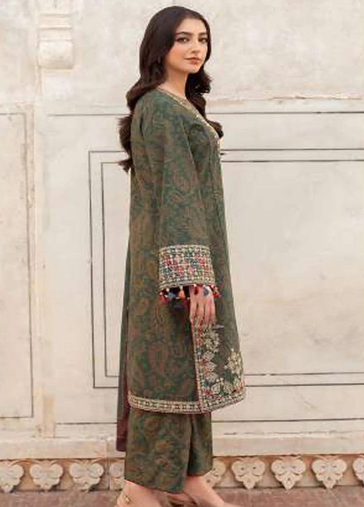 Delia By Jazmin Embroidered Suit Unstitched 3 Piece JZ24DW D-03 - Winter Collection