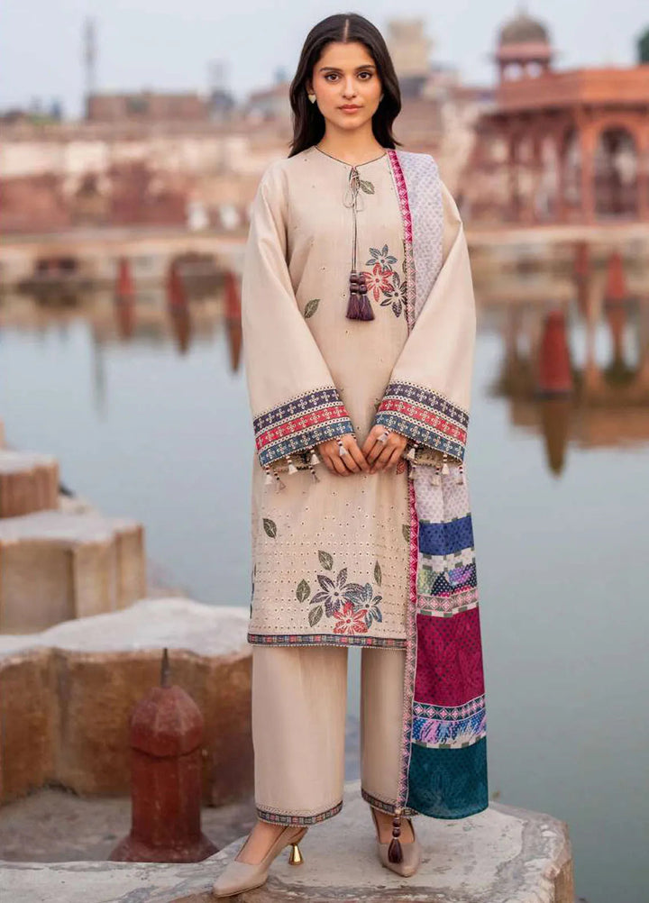 Delia By Jazmin Embroidered Suit Unstitched 3 Piece JZ24DW D-05 - Winter Collection