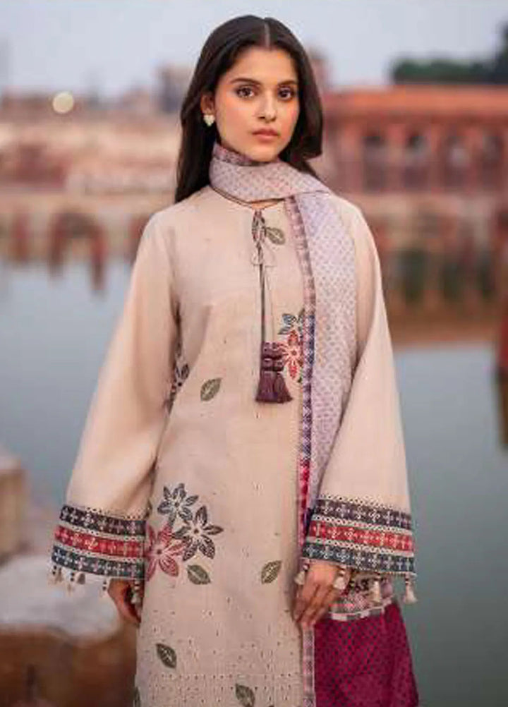 Delia By Jazmin Embroidered Suit Unstitched 3 Piece JZ24DW D-05 - Winter Collection