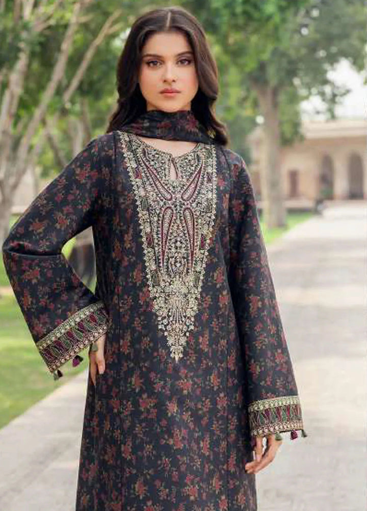 Delia By Jazmin Embroidered Suit Unstitched 3 Piece JZ24DW D-06 - Winter Collection