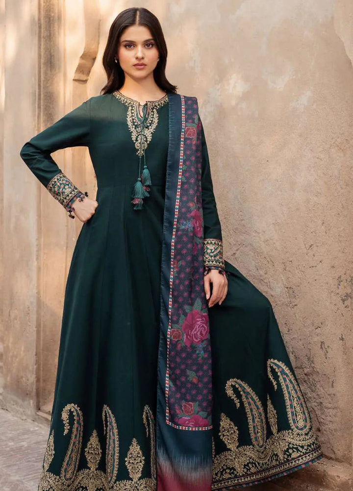 Delia By Jazmin Embroidered Suit Unstitched 3 Piece JZ24DW D-08 - Winter Collection