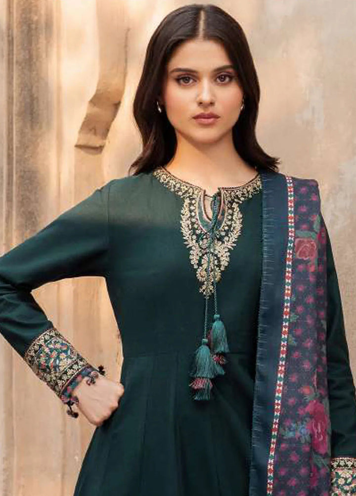 Delia By Jazmin Embroidered Suit Unstitched 3 Piece JZ24DW D-08 - Winter Collection