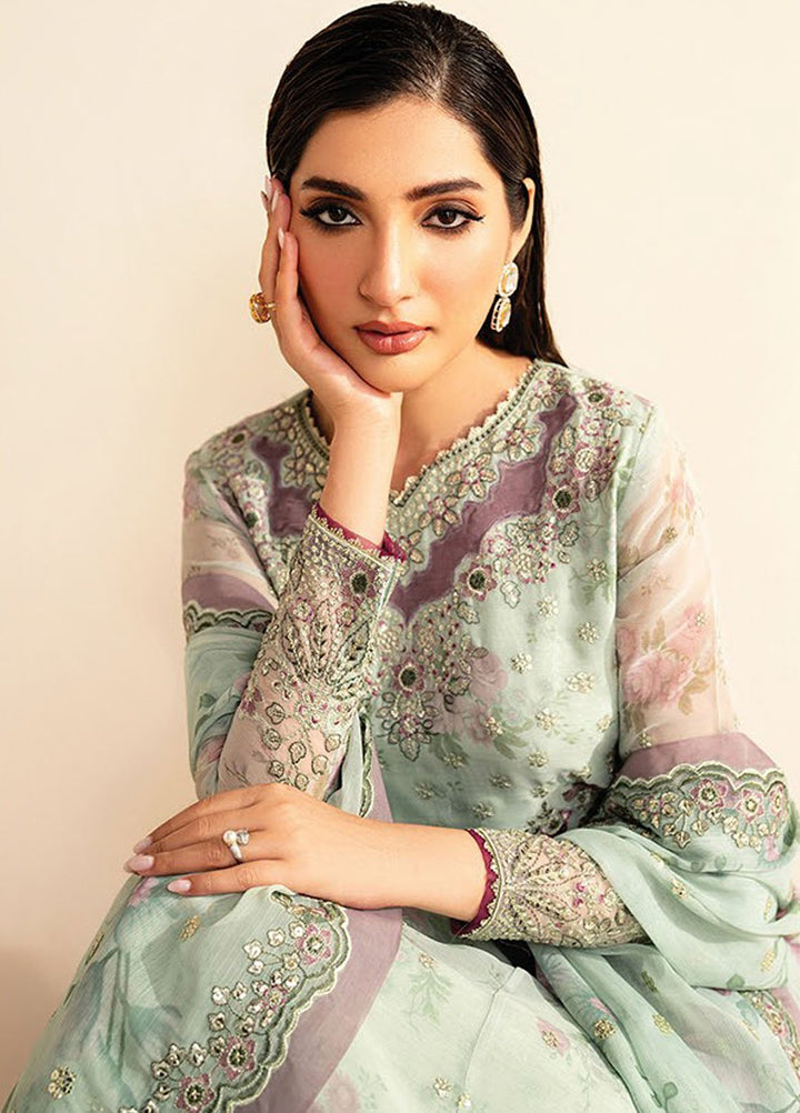 Deme by Xenia Embroidered Chiffon Suits Unstitched 3 Piece XE25DC D-02 Sive - Formals Collection