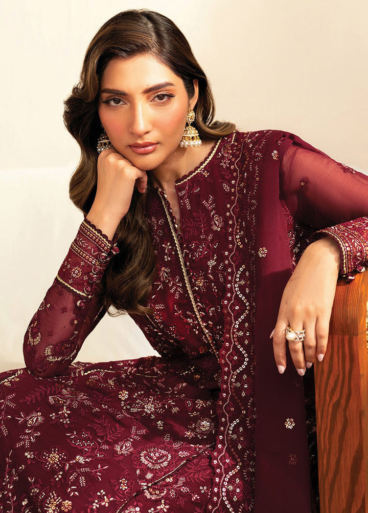 Deme by Xenia Embroidered Chiffon Suits Unstitched 3 Piece XE25DC D-03 Darya - Formals Collection