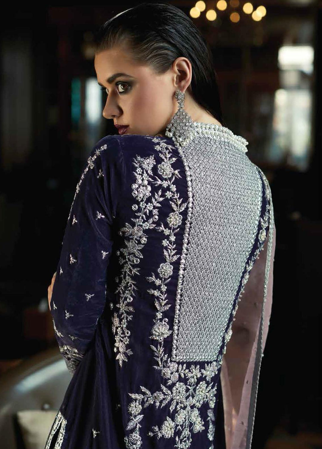 Destiny by Mushq Embroidered Velvet Suits Unstitched 3 Piece MQ22D MV22-01 Glee - Luxury Collection