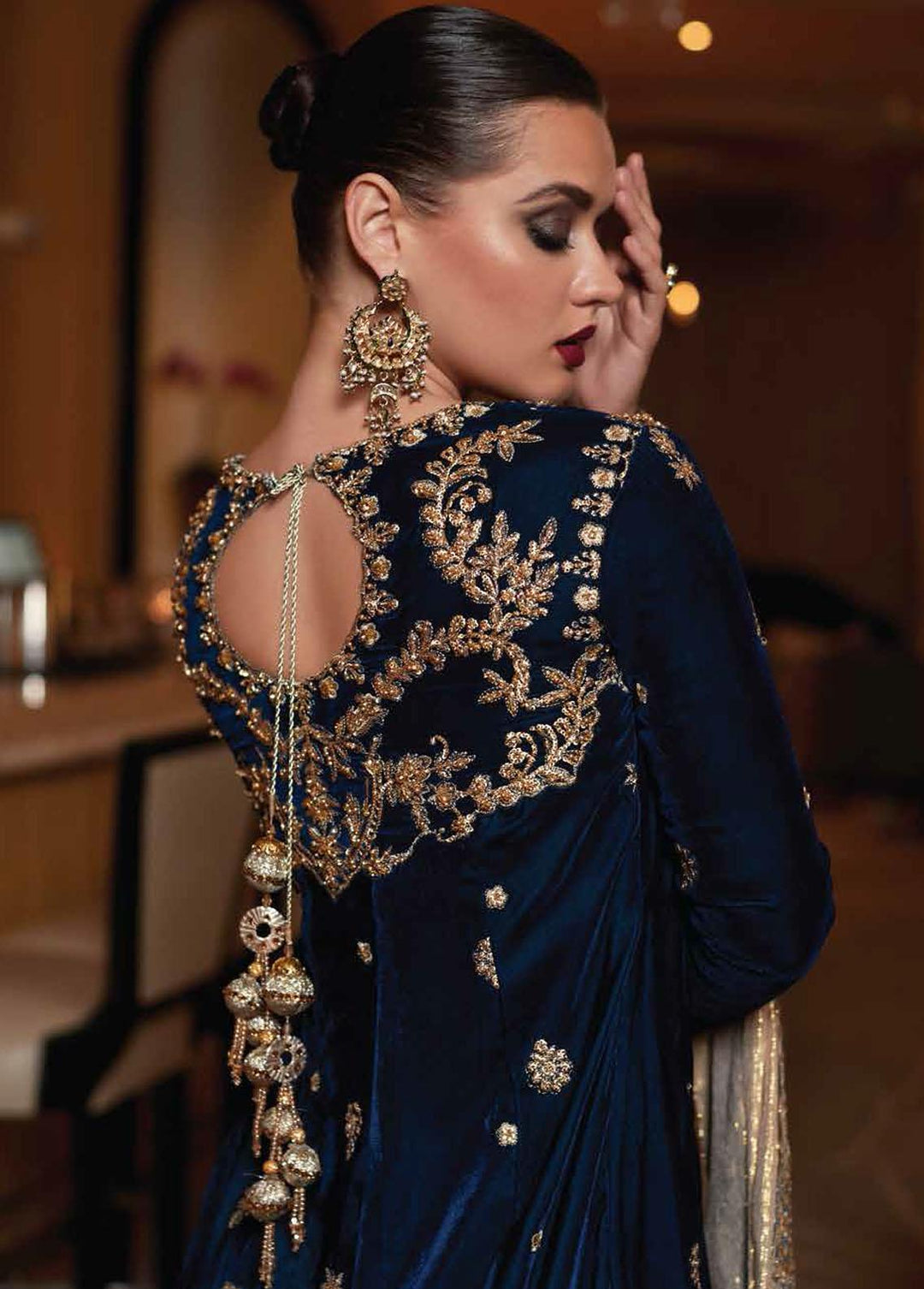 Destiny by Mushq Embroidered Velvet Suits Unstitched 3 Piece MQ22D MV22-04 Frenzy - Luxury Collection