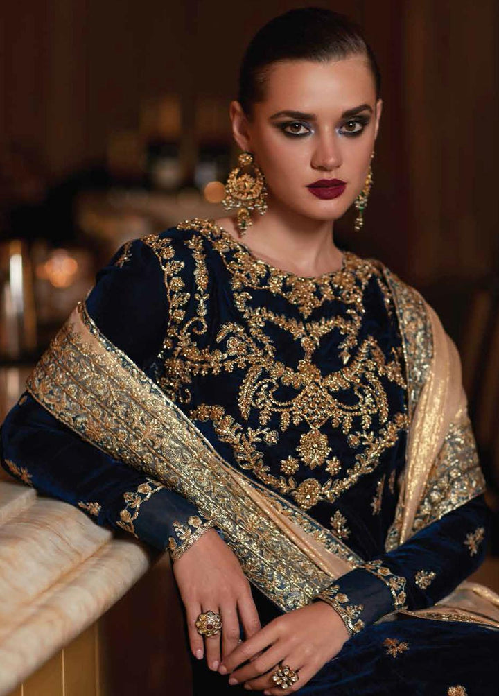 Destiny by Mushq Embroidered Velvet Suits Unstitched 3 Piece MQ22D MV22-04 Frenzy - Luxury Collection