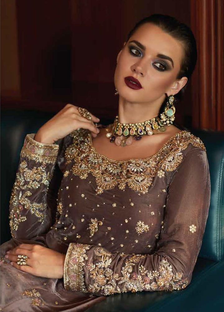 Destiny by Mushq Embroidered Velvet Suits Unstitched 3 Piece MQ22D MV22-05 Elysium - Luxury Collection