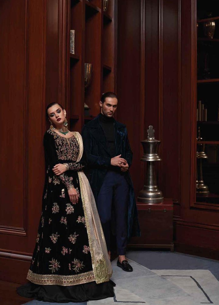 Destiny by Mushq Embroidered Velvet Suits Unstitched 3 Piece MQ22D MV22-06 Euphoria - Luxury Collection