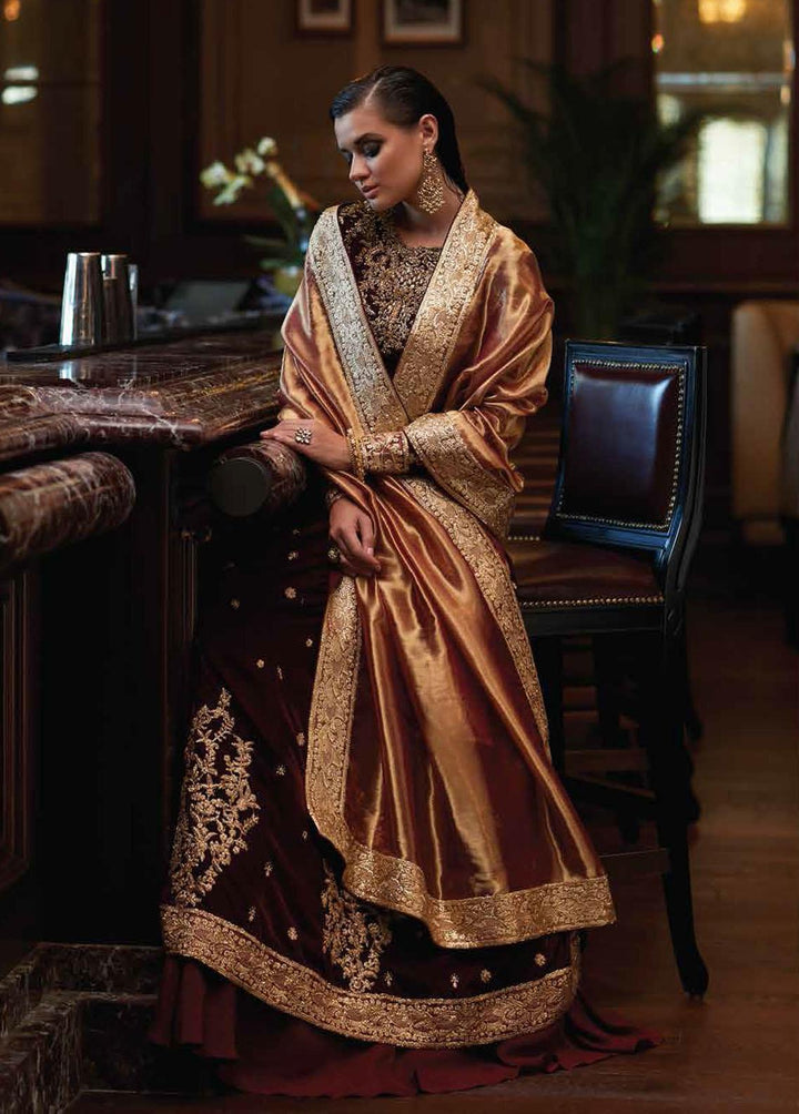 Destiny by Mushq Embroidered Velvet Suits Unstitched 3 Piece MQ22D MV22-08 Utopia - Luxury Collection