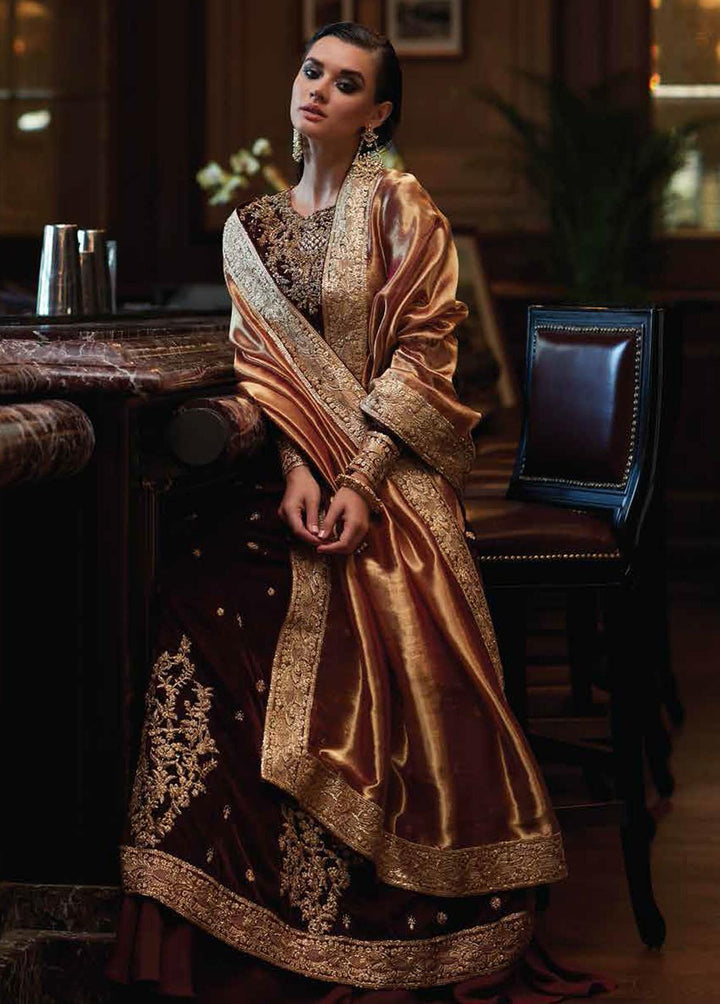 Destiny by Mushq Embroidered Velvet Suits Unstitched 3 Piece MQ22D MV22-08 Utopia - Luxury Collection