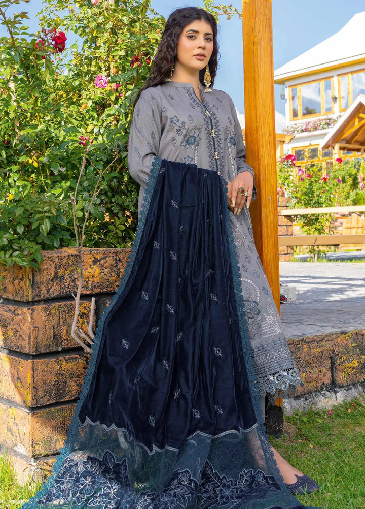 Destiny By Riaz Arts Embroidered Wool Suit Unstitched 3 Piece RA24DU D-01 - Winter Collection