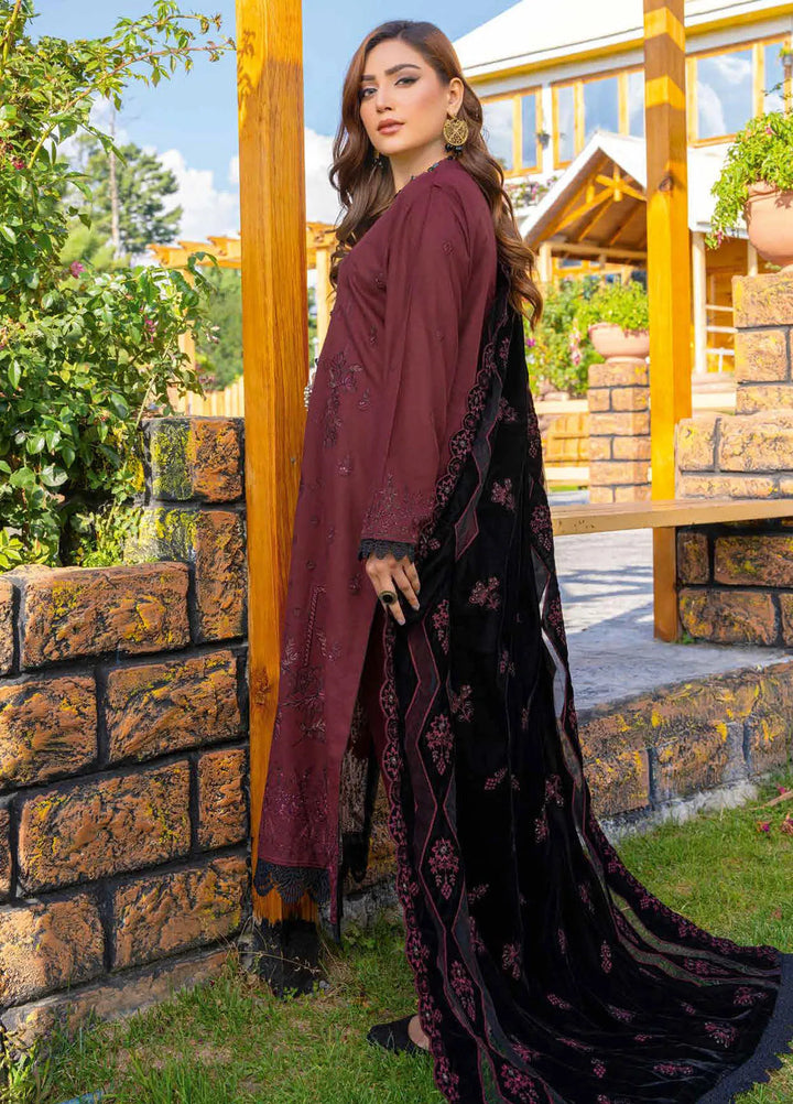 Destiny By Riaz Arts Embroidered Wool Suit Unstitched 3 Piece RA24DU D-02 - Winter Collection