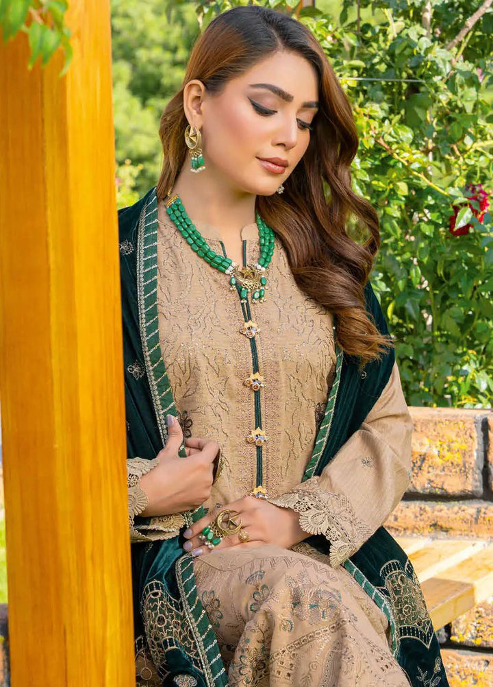 Destiny By Riaz Arts Embroidered Wool Suit Unstitched 3 Piece RA24DU D-03 - Winter Collection