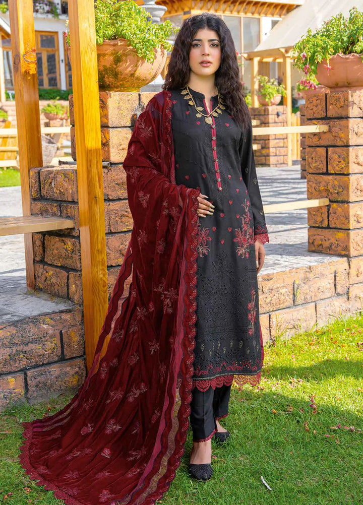 Destiny By Riaz Arts Embroidered Wool Suit Unstitched 3 Piece RA24DU D-05 - Winter Collection