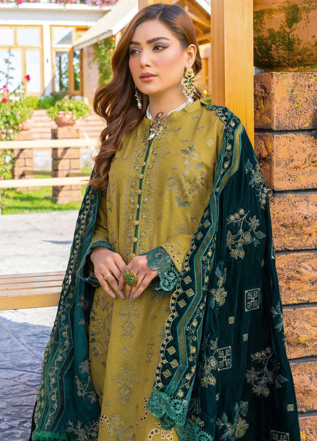 Destiny By Riaz Arts Embroidered Wool Suit Unstitched 3 Piece RA24DU D-06 - Winter Collection
