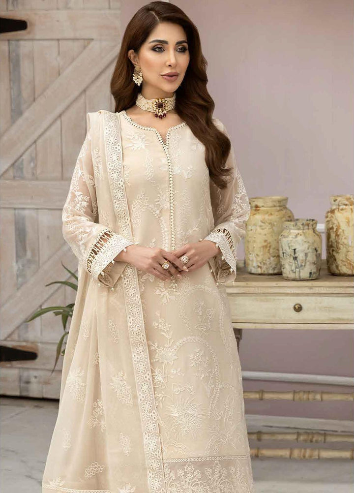 Dhaagay By Alizeh Fashion Embroidered Chiffon Suits Unstitched 3 Piece AFB23D 03 Motiya - Formal Collection