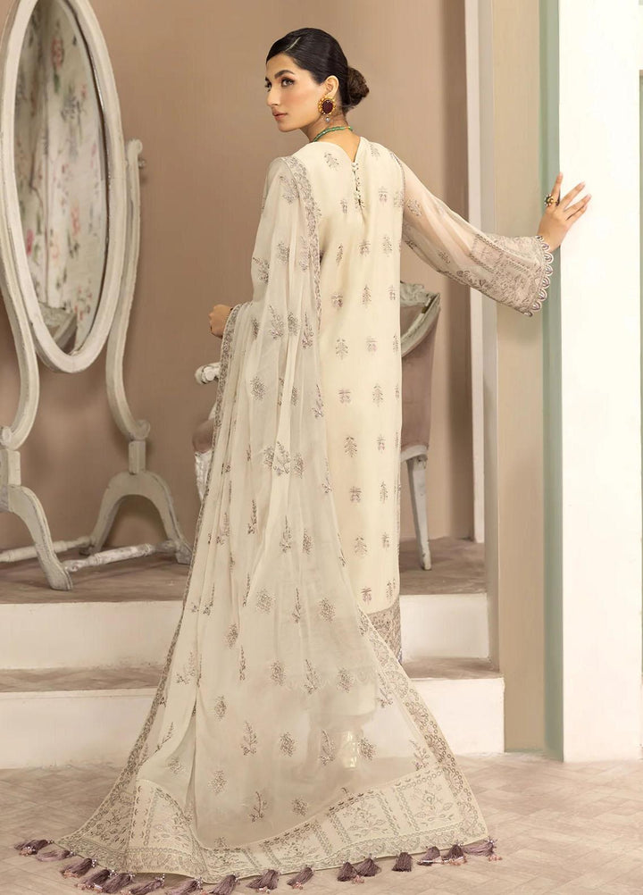 Dhaagay By Alizeh Fashion Embroidered Chiffon Suits Unstitched 3 Piece AFB23D-V2 D-01 Kiera - Formal Collection